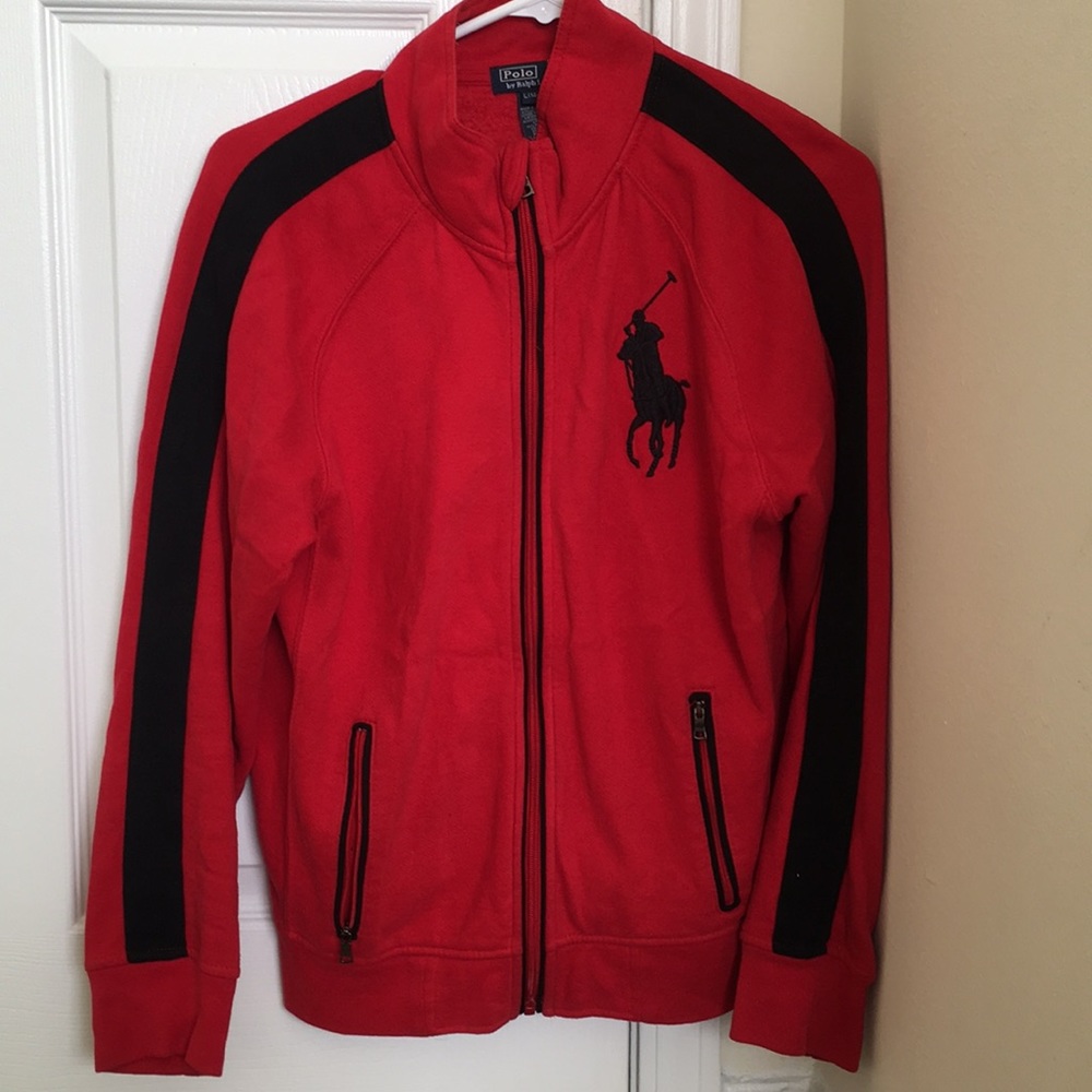Red boys polo jacket